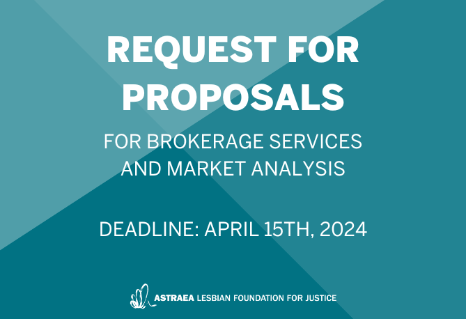 Request for Proposals for Brokerage Services and Market Analysis