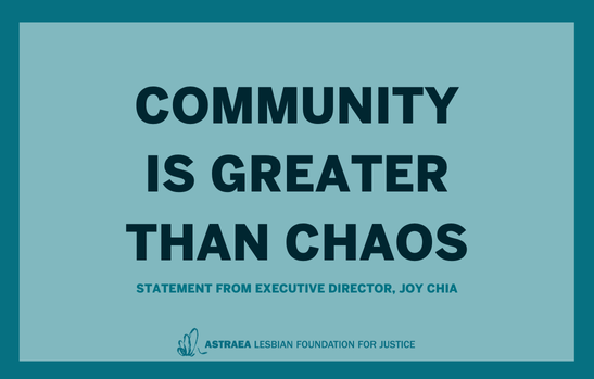 Community is greater than chaos